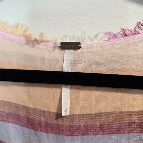 Free People Nora Jumpsuit Women's Medium Multicolor Striped Button V-Neck Sleeve - Picture 5 of 8